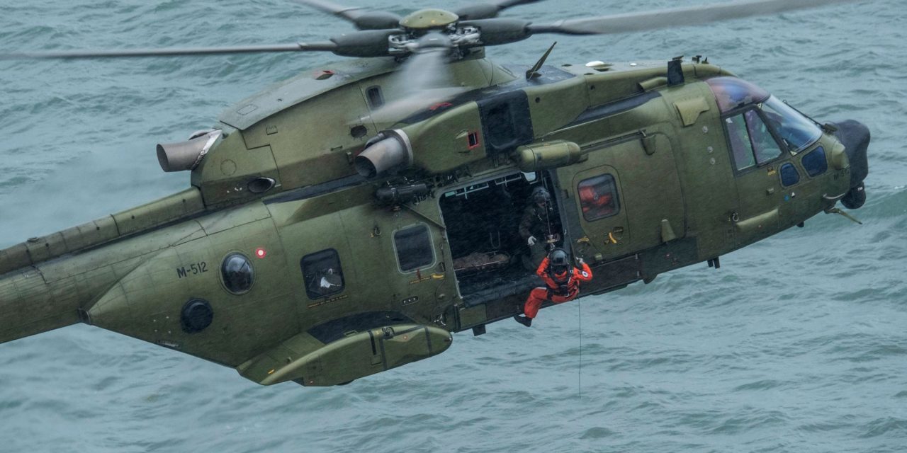 Vinden kunne have kostet liv: Redningshelikopter i aktion